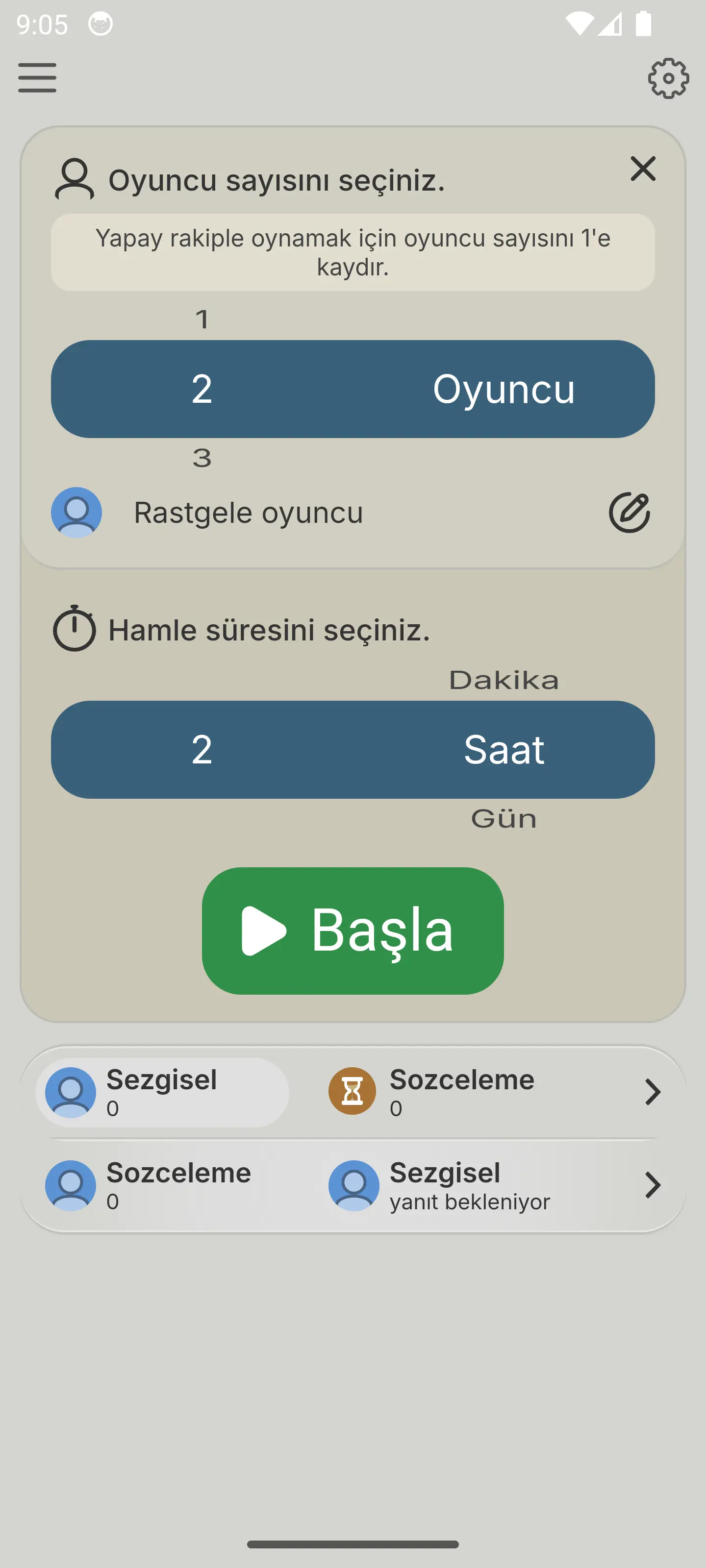 Dört kişilik kelime oyunu